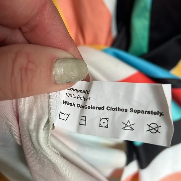 Vertical striped mini dress - Picture 5 of 5